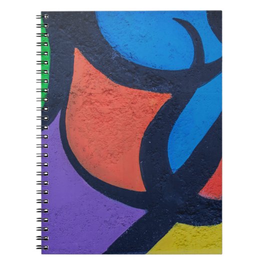 色数々の抽象芸術絵画 ノートブック (正面)