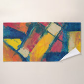 色数々の抽象芸術絵画 バスタオル (バスタオル)
