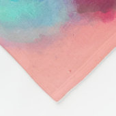 色数々の抽象芸術絵画 フリースブランケット (角)