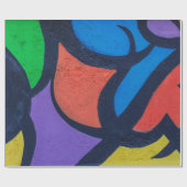 色数々の抽象芸術絵画 ラッピングペーパー (フラット)