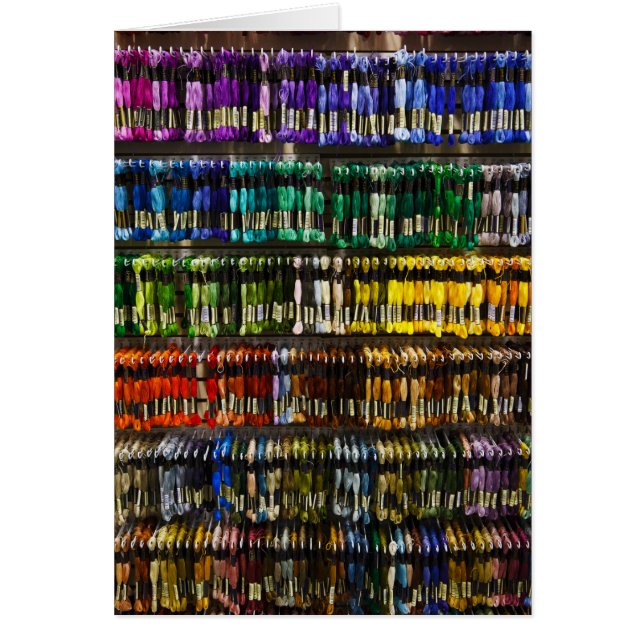 色数々の抽象芸術織り (正面)