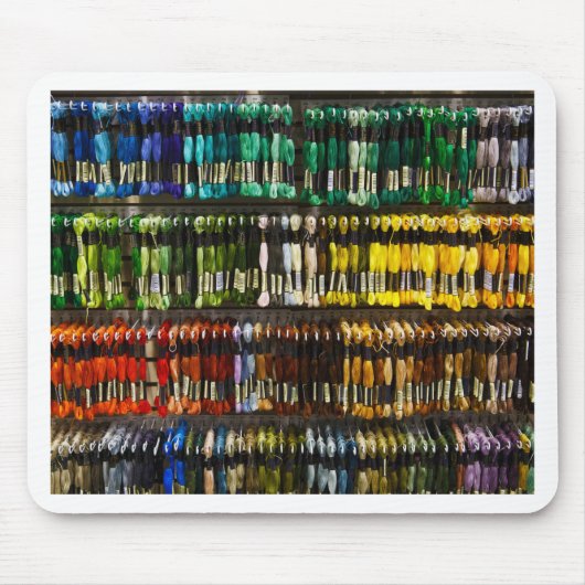 色数々の抽象芸術織り マウスパッド (正面)