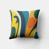 色数々の抽象芸術角枕 クッション (裏面)