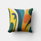 色数々の抽象芸術角枕 クッション (正面)