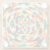 色数々の抽象芸術 ガラスコースター (裏面)