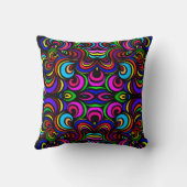 色数々の抽象芸術 クッション (裏面)