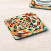 色数々の抽象芸術 コースター (左側)