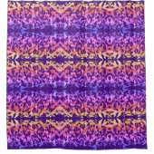 色数々の抽象芸術 シャワーカーテン (正面)