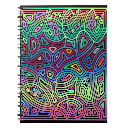 色数々の抽象芸術 ノートブック (正面)