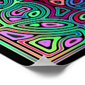 色数々の抽象芸術 ポスター (角)