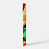 色数々の抽象芸術 iPhone 15ケース (左側面)