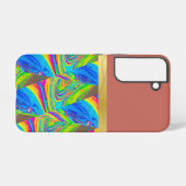 色数々の抽象芸術 SAMSUNG GALAXYケース (裏面横)
