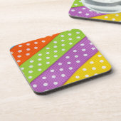 色数々の斑帯 コースター (左側)