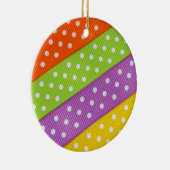 色数々の斑帯 セラミックオーナメント (右)