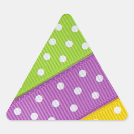 色数々の斑帯 三角形シール