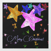 色数々の星輝く – 聖降誕祭お目出度う！ ウィンドウサイン (シート)