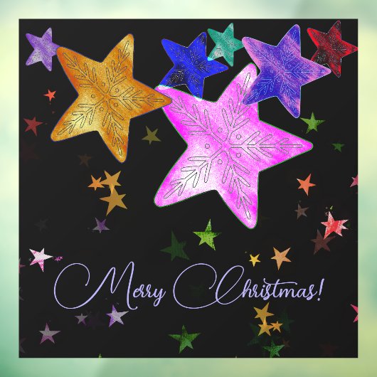 色数々の星輝く – 聖降誕祭お目出度う！ ウィンドウサイン (シート3)