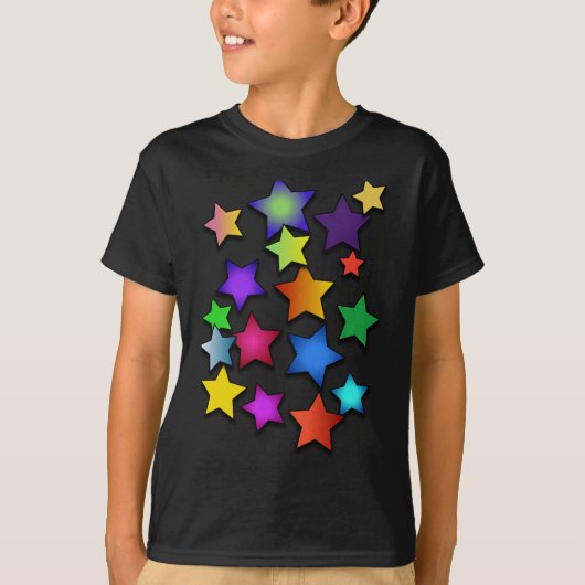 色数々の星 Tシャツ (正面)