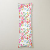 色数々の春の花抱き枕 ボディピロー (裏面 (縦))