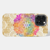 色数々の曼荼羅 iPhoneケース (裏面横)