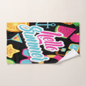 色数々の果実用デザインバスタオルセット バスタオルセット (ハンドタオル)