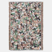 色数々の柄 スローブランケット (正面縦)