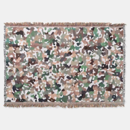 色数々の柄 スローブランケット (正面)