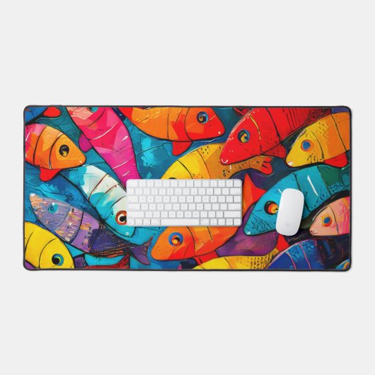 色数々の柄 デスクマット (キーボード&マウス)