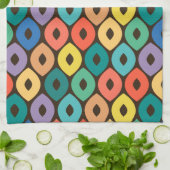 色数々の染め模様 キッチンタオル (折り畳み)