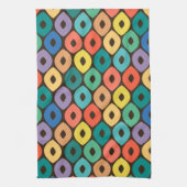 色数々の染め模様 キッチンタオル (縦)