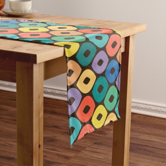 色数々の染め模様 ショートテーブルランナー (インサイチュ)