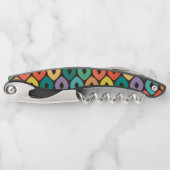 色数々の染め模様 ソムリエナイフ (正面)