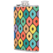 色数々の染め模様 フラスク (左)