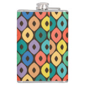 色数々の染め模様 フラスク (裏面)