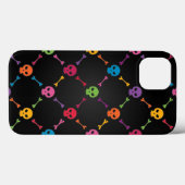 色数々の模様(スカル) Case-Mate iPhoneケース (裏面 (横))