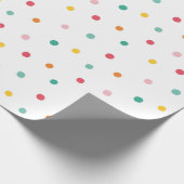 色数々の水玉模様 ラッピングペーパー (角)