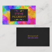 色数々の油絵を描 名刺 (正面/裏面)