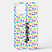 色数々の点パーソナライズされた Case-Mate iPhoneケース (裏面)