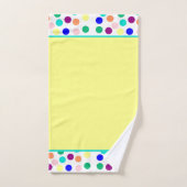 色数々の点浴用タオル一式 バスタオルセット (ハンドタオル)