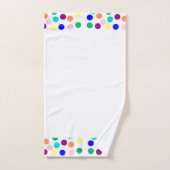 色数々の点 バスタオルセット (ハンドタオル)