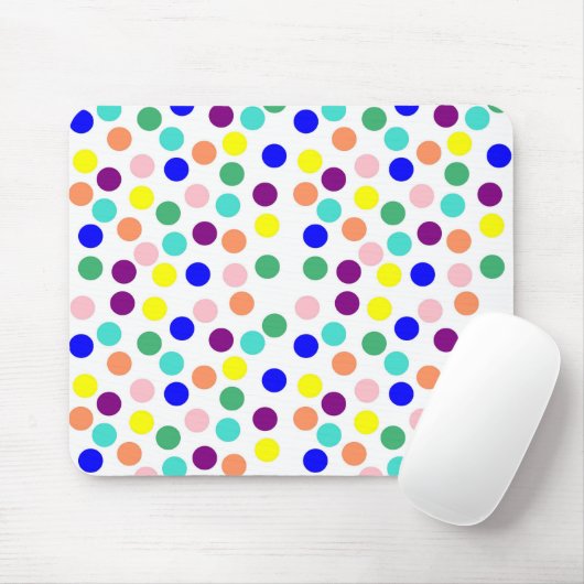 色数々の点 マウスパッド (マウス)