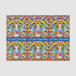 色数々の猫顔 – 緑の目 – お祝いT 薄葉紙