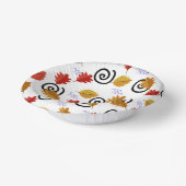 色数々の秋ジオグラフィック葉ス ペーパーボウル (傾斜あり)