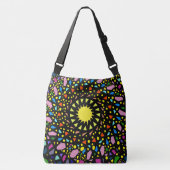 色数々の紙吹雪サントートバッグバイジョヤイブ クロスボディバッグ (正面)