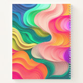 色数々の紙波sketchbook ノートブック (裏面)