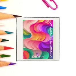 色数々の紙波sketchbook ノートブック