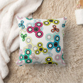 色数々の紡糸 クッション (ブランケット)