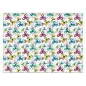 色数々の紡糸 テーブルクロス (正面(横))