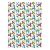 色数々の紡糸 テーブルクロス (正面)