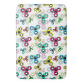 色数々の紡糸 バスマット (正面縦)